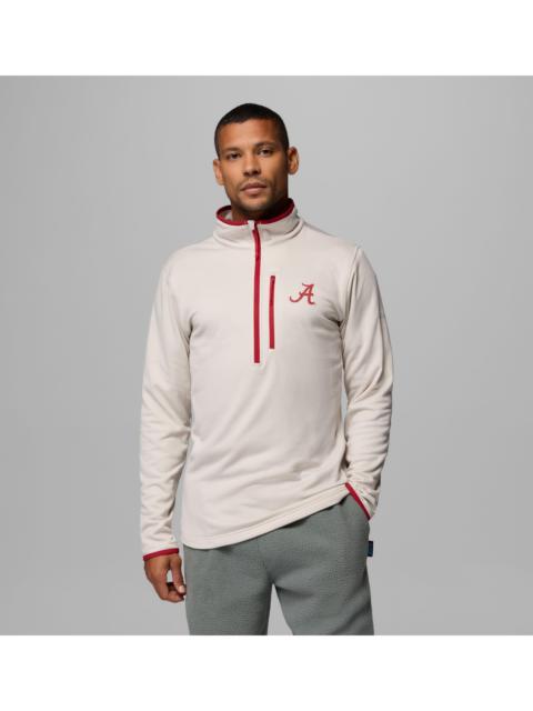 Columbia Men's Collegiate Essential Hike Grid Fleece Half Zip - Alabama