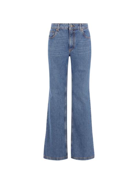 Etro Pegaso-embroidered flared jeans