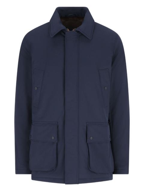 Herno flap-pocket padded jacket