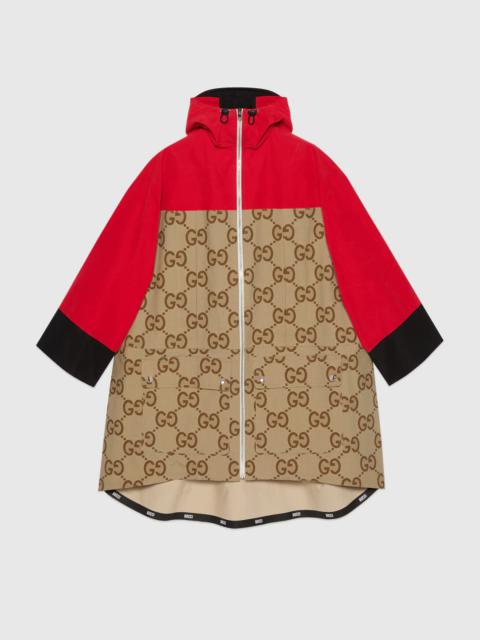 GUCCI Gucci Tiger jumbo GG canvas anorak coat