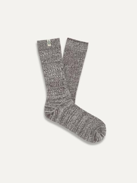 UGG ® Women's Rib Knit Slouchy Crew Sock Polyester Blend/Recycled Materials in Grey/