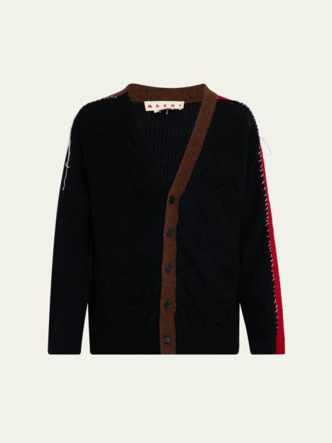 Marni Men's Wool Mix Knit Cardigan
