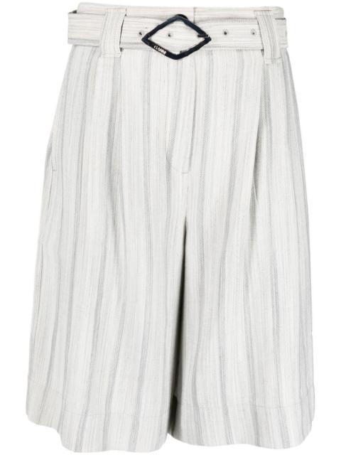 GANNI knee-length belted shorts
