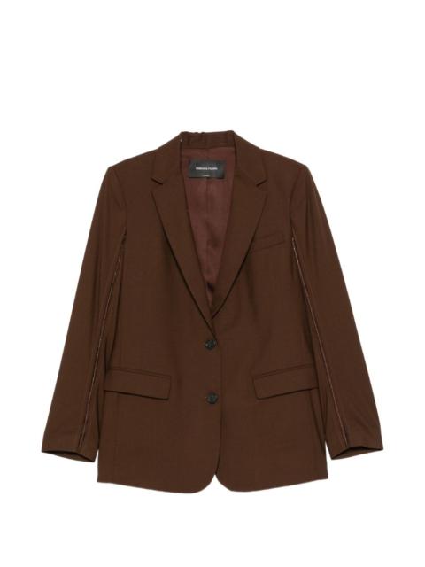 FABIANA FILIPPI bead-embellished single-breasted blazer