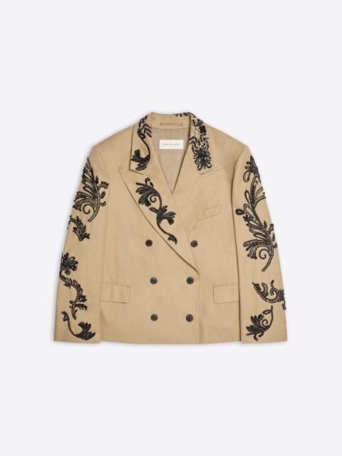 Dries Van Noten OVERSIZED EMBROIDERED BLAZER
