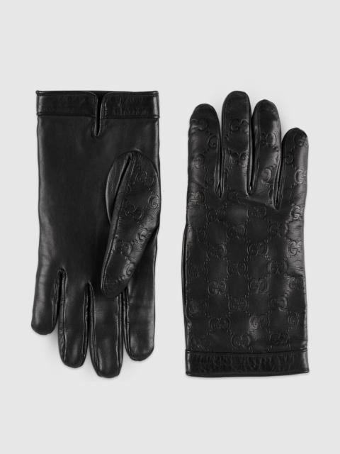 GUCCI Gucci Signature gloves