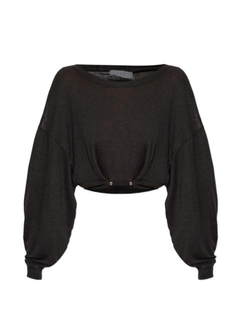 IRO Destinee cropped off-shoulder top