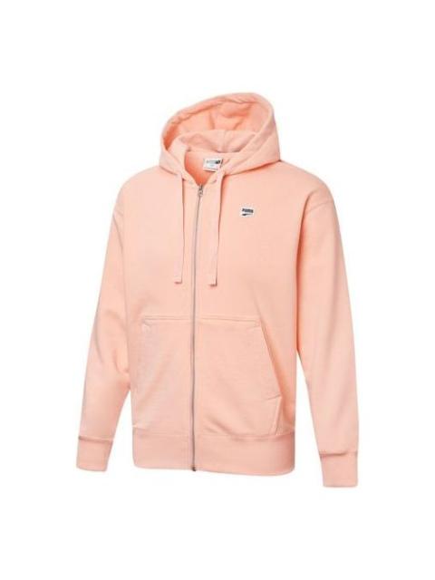 PUMA Puma Downtown Hooded Jacket 'Pink Black White' 531427-26