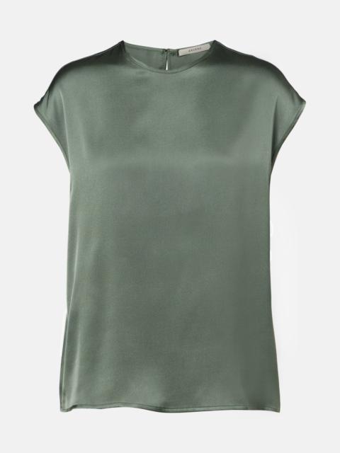 ASCENO Dasha silk twill top