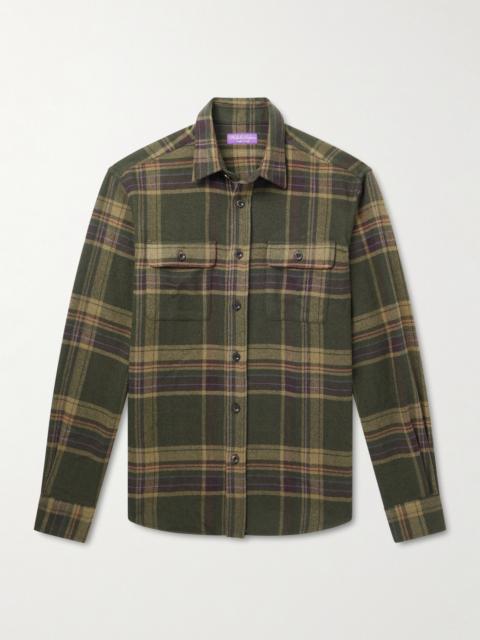 Ralph Lauren Cooper Checked Cashmere-Flannel Shirt