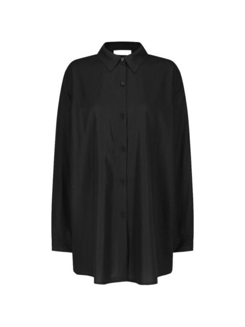 AMOMENTO sheer classic shirt