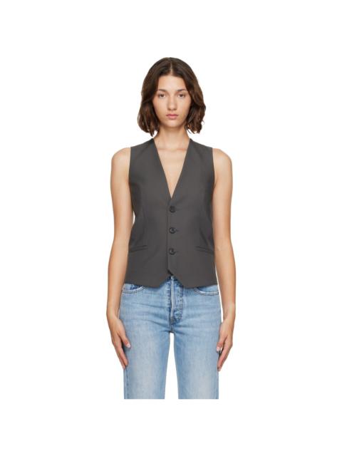 MM6 Maison Margiela Gray Buttoned Vest