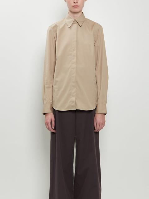 Dries Van Noten Chowy Cotton Shirt — Sand