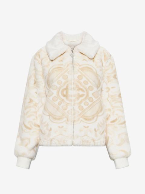 CASABLANCA zip-up faux-fur jacket