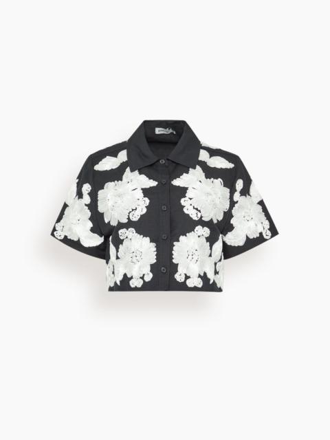 Callie Camp Shirt in Black Multi