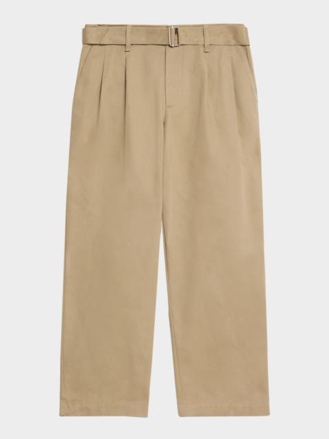 SIMKHAI Men's Kent Pleated Cotton Trousers