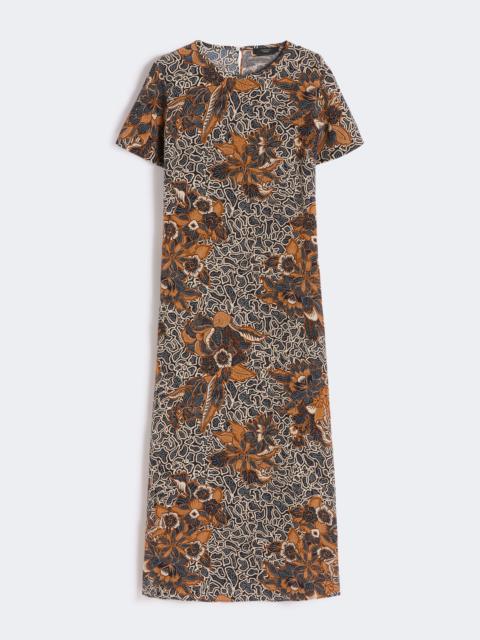 WEEKEND Max Mara Printed silk crêpe de Chine dress - NAVY