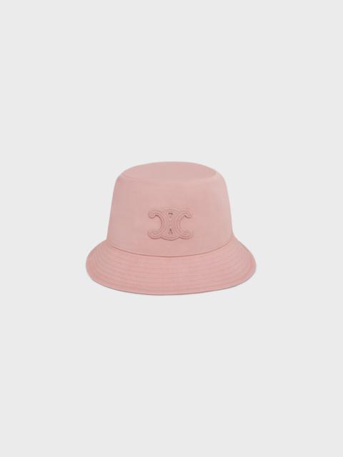 triomphe bucket hat in cotton gabardine