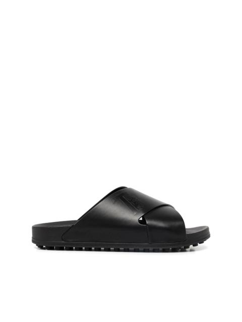 Tod's logo-debossed leather slides