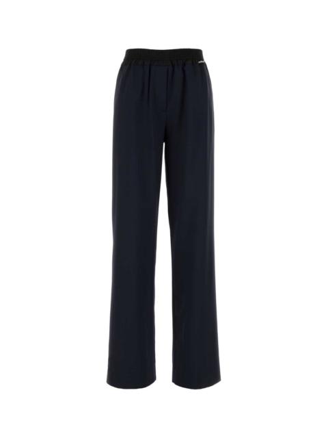 Miu Miu Miu Miu Women Navy Blue Wool Pant