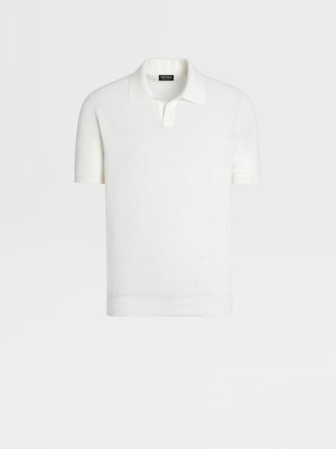 WHITE PREMIUM COTTON POLO SHIRT