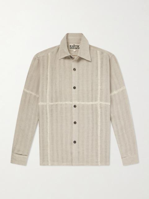 KARTIK RESEARCH Rabari Embroidered Linen Shirt