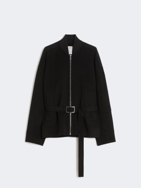 Sportmax AGORA Oversized wool bomber jacket - BLACK