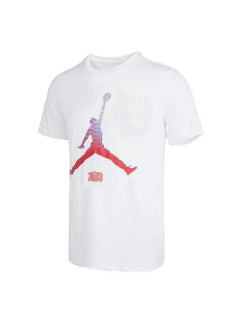 Jordan Air Jordan Jumpmanteecrew Casual Sports Breathable Printing Short Sleeve White DO8905-100