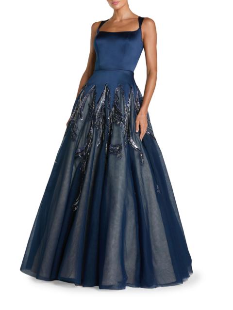 MAC DUGGAL Women's Sequin & Bead-Embellished Ball Gown - Midnight