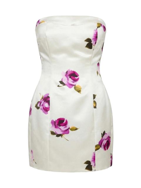 NICHOLAS Women's Kaline Floral Satin Strapless Minidress - Floating Rose Buds