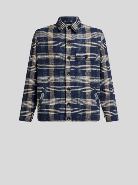 Etro KNIT COTTON AND LINEN OVERSHIRT