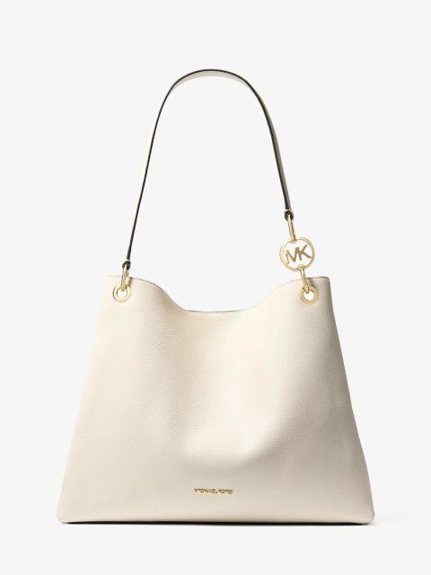 MICHAEL KORS Christina Large Pebbled Leather Shoulder Bag