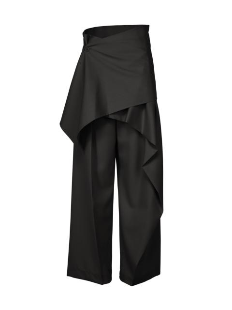 ISSEY MIYAKE LUSTROUS WOOL PANTS