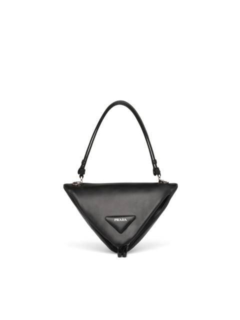 Padded nappa leather handbag