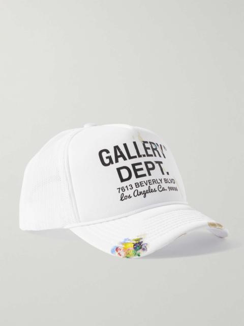 GALLERY DEPT. Workshop Paint-Splattered Logo-Print Canvas and Mesh Trucker Cap
