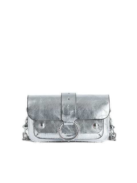 Zadig & Voltaire metallic leather crossbody bag