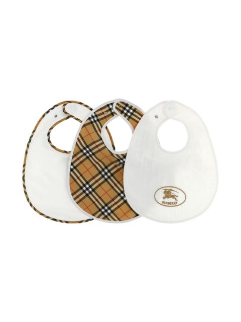 Burberry Set Of 3 'Whitney' Bibs