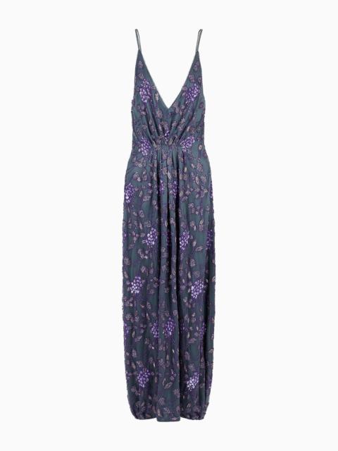 GIORGIO ARMANI Embroidered long dress