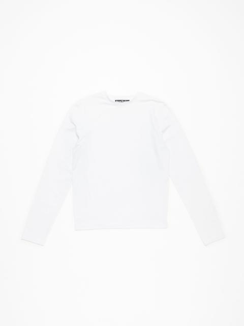 Acne Studios Long sleeve t-shirt - regular fit - Optic White