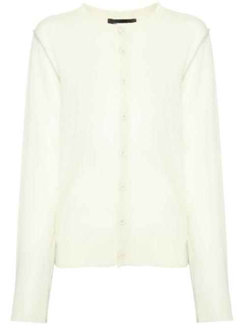 FABIANA FILIPPI metallic-threading wool cardigan