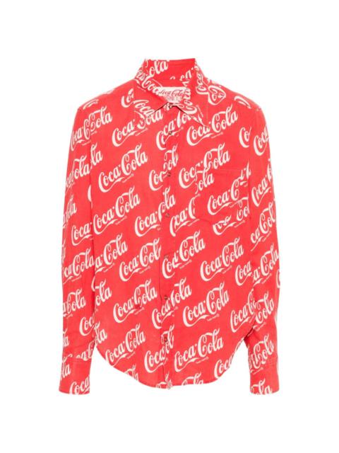 x Coca-Cola print shirt