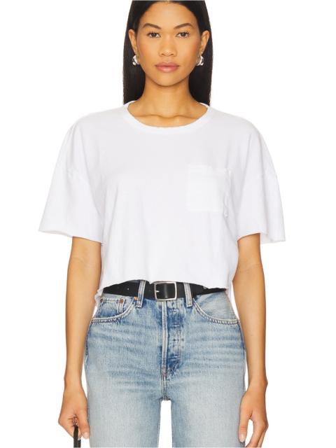 JAMES PERSE Cropped Relaxed Fit Pocket Tee