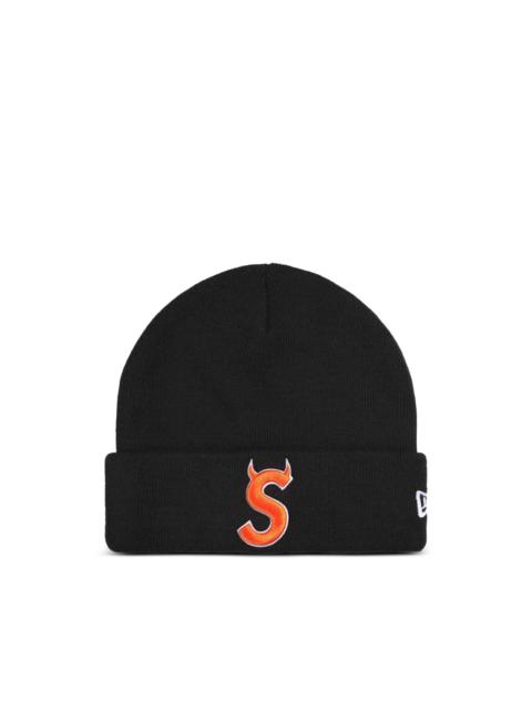 Supreme New Era Devil S logo beanie hat