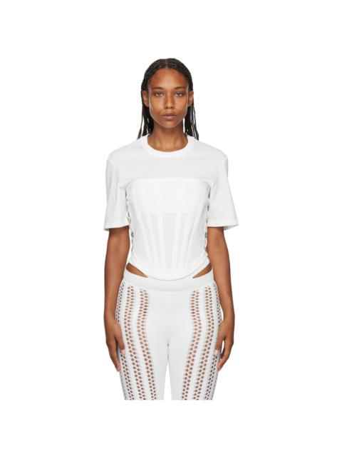 Dion Lee White Corset T-Shirt
