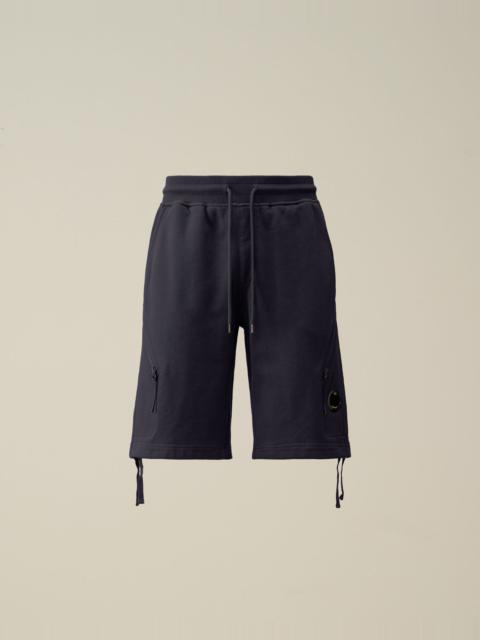 Diagonal Raised Fleece Zipped Pocket Shorts