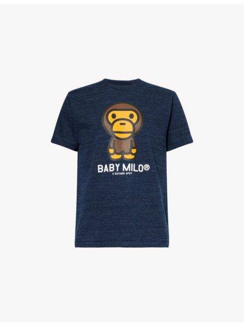 A BATHING APE® Baby Milo Graphic-Print Cotton T-Shirt