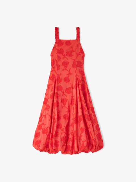 GANNI DRESS IN RED FIL COUPE