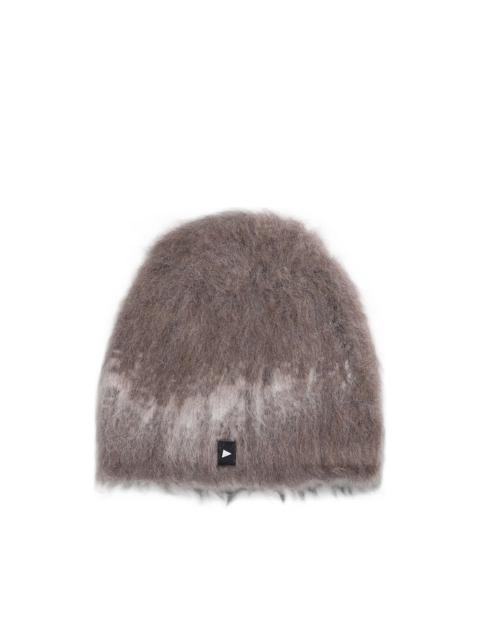 and Wander brushed-finish logo-patch beanie hat