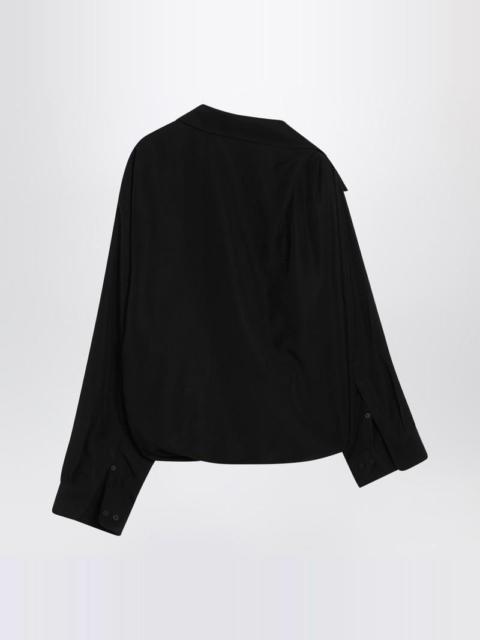 Balenciaga One-Shoulder Shirt In Poplin