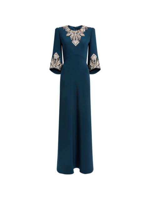 JENNY PACKHAM Ice Cascade embellished dress